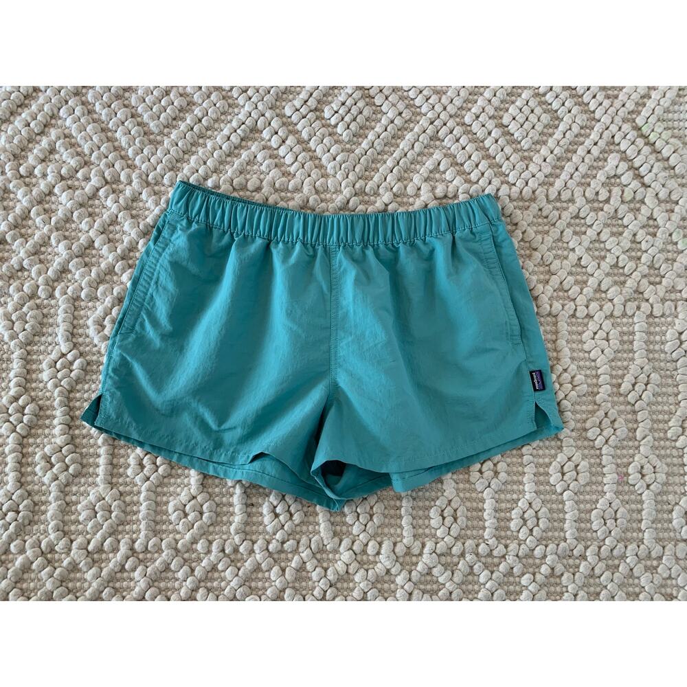 Patagonia Barely Baggies Short Shorts Teal Aqua Size Large